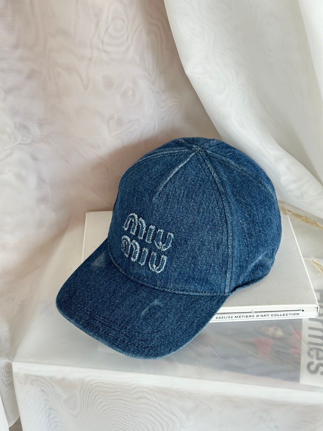 MIU MIU-牛仔刺繡棒球帽sz:M | Maison de owls l 精品代購